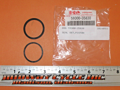 クロム SUZUKI 08 - 21 DR-Z125 RM80 OEM FRONT BRAKE PISTON SEAL KIT 59300