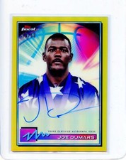 Joe Dumars Auto 2021 Topps Finest Gold Refractor Autograph #19/50