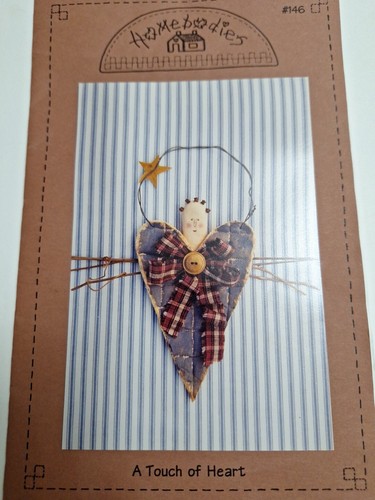 A Touch of Heart Wall Craft Sewing Pattern 146 Homebodies Primitive Decoration - Picture 2 of 5
