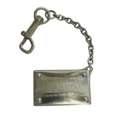 Louis Vuitton M95279 Portecle Avantour Logo Plate Keychain Bag Charm Authentic