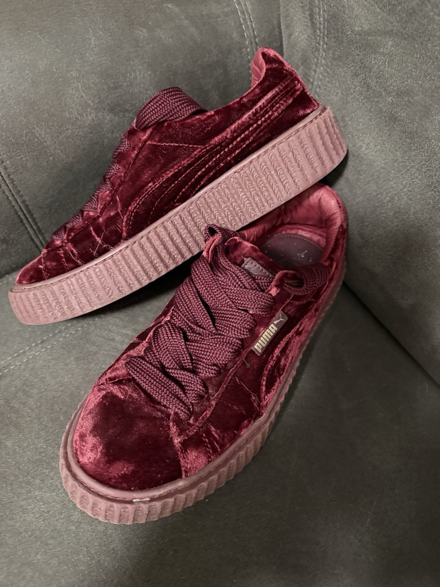 PUMA Fenty by Rihanna Women's 10 Retro Velvet Purple Burgundy