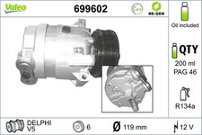 Kompressor Klimaanlage VALEO RE-GEN - AT 699602 +102.34€ Pfand für CC VECTRA 12V