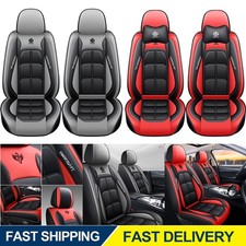 2universal Car Seat Cover Breathable Leather Pad Cushion Protector - Front Pair
