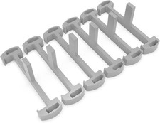 6PCS Linear Drain Tile Clips Plastic Shower Drain Support Grey 