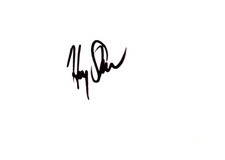 Harry Shearer signed 4x6 index card
