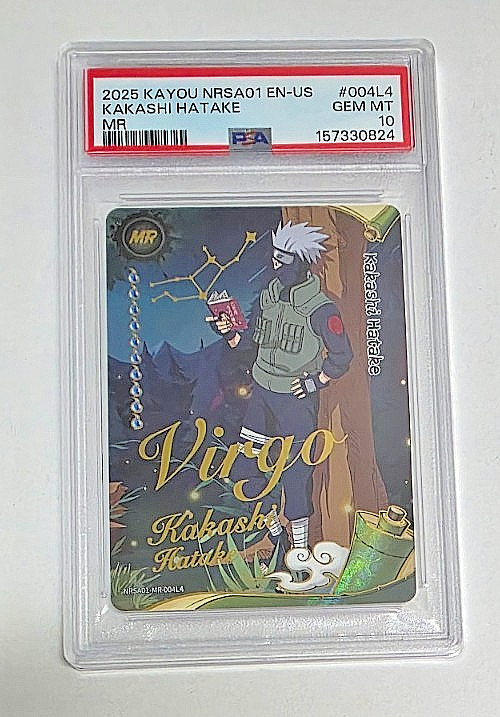 KAKASHI HATAKE 2025 Kayou Naruto NRSA01 Heaven Scroll Series 1 MR #004L4  PSA 10