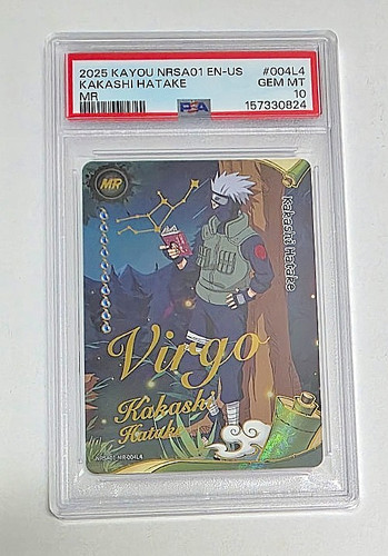 KAKASHI HATAKE 2025 Kayou Naruto NRSA01 Heaven Scroll Series 1 MR #004L4  PSA 10
