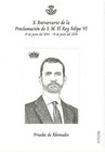 ESPAÑA 2024. PRUEBA CALCOGRAFICA DEDICADA  AL X ANIVERSARIO DEL REY FELIPE VI