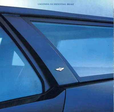 Brochure Aston Martin Lagonda Shooting Brake Roos 2000 Anglais English - Photo 1/2