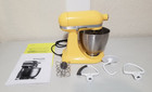 RARE KitchenAid 3.5 Quart Artisan MINI Stand Mixer BUTTERCUP Fully Serviced MINT