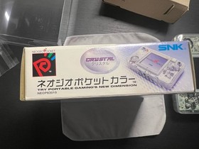 Neogeo Pocket Color NGPC Slim Crystal Clear Complete In Box CIB US Seller