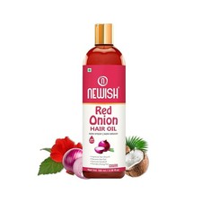 Newwish Red Onion Hair Oil 100ml Growth Support Fall Control Strengthening