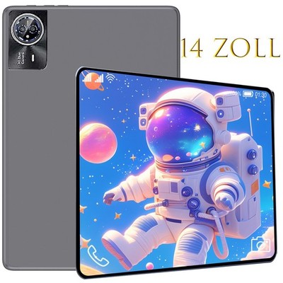 2025 Neueste Tablet 14 Zoll Android15 24GB +256GB Octa-Core 2.4K IPS LTE 5G WiFi