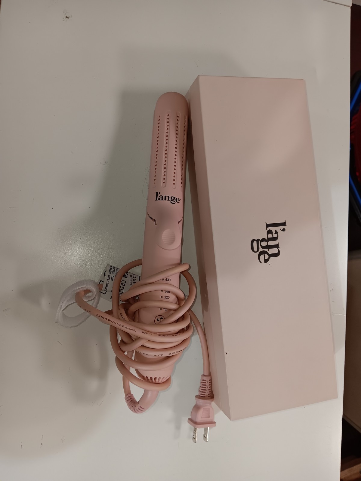 L'Ange Hair le Duo Airflow Styler Pink Straightener Curler