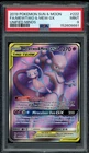 Pokemon PSA 9 Mewtwo & Mew GX 222/236 Unified Minds Full Art Mint Tag Team Card