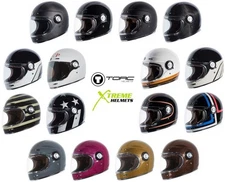 Torc Newport T1 Retro Helmet Vintage Style Fiberglass DOT Approved XS-2XL