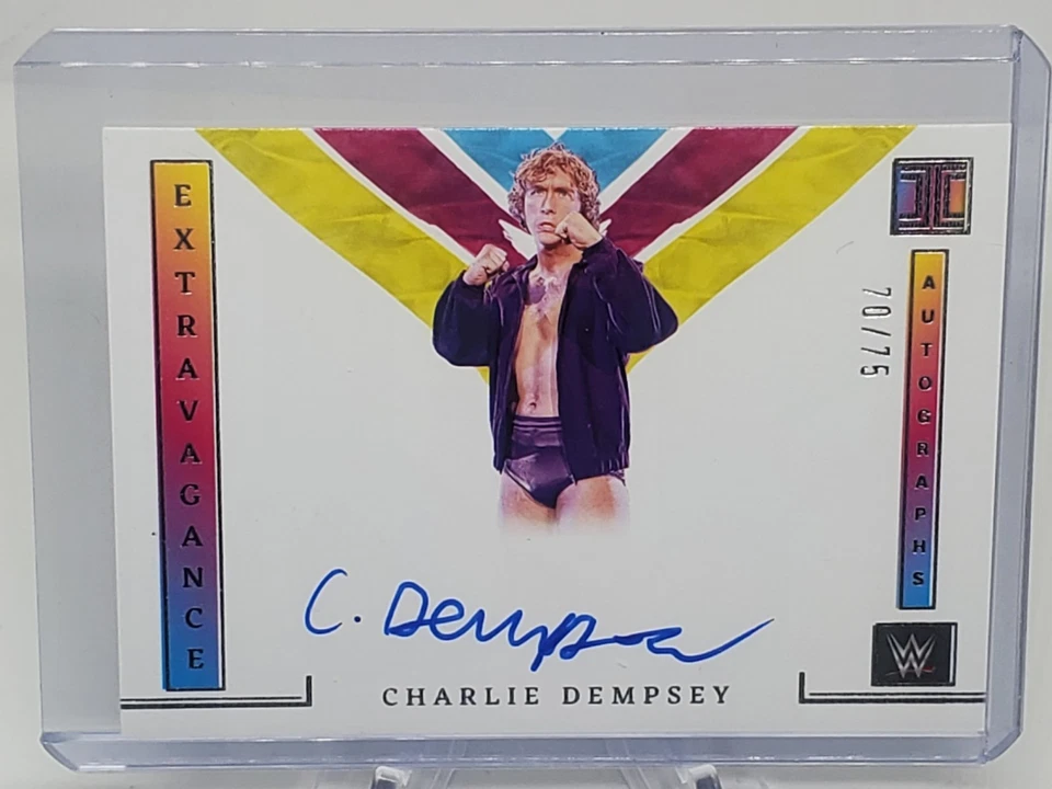 Charlie Dempsey - 2023 Panini Impeccable  WWE Extravagance On Card Auto /75  NXT - Image 2 of 4