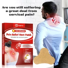 HERBAL PAIN RELIEF PATCH 10 PC FAST ACTING for Back Neck Knee Joint Soothing Gel