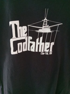 The Godfather Graphic T-Shirt Size Medium Cape Cod MA Massachusetts Black Cuffys