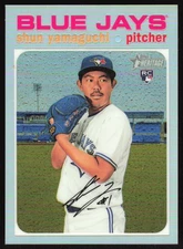 2020 Topps Heritage Shun Yamaguchi #THC-549 Chrome Refractor #'d /571 Blue Jays