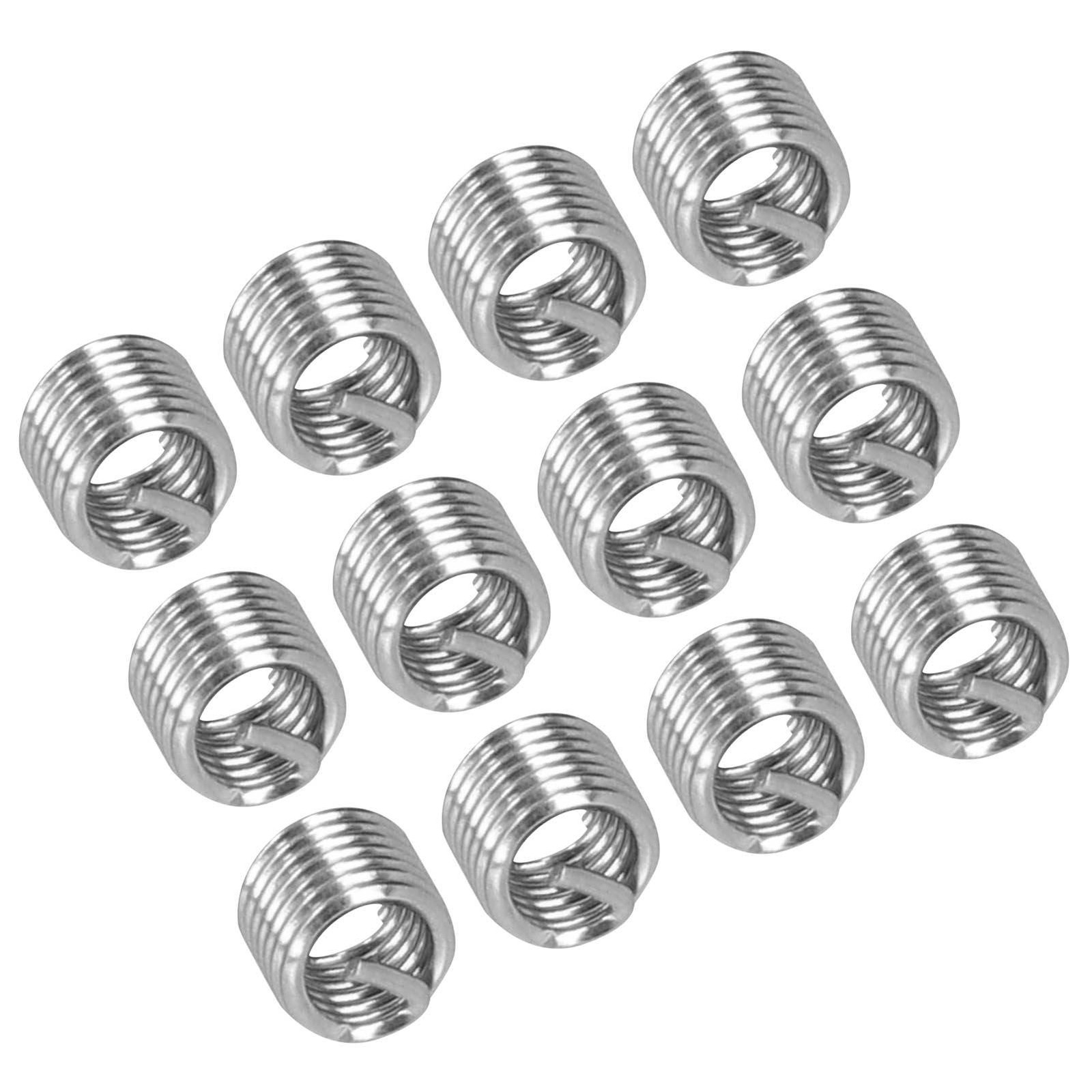 100Pcs Thread Inserts Male Female Reducing Nut Repair Tool Stainless Steel