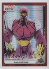 2023 Upper Deck Marvel Platinum High Series Red Prism /199 Baron Zemo #154 08nt