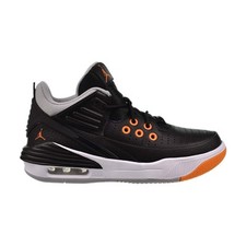 Jordan Max Aura 5 GS Big Kids' Shoes Black-Wolf Grey-Magma Orange