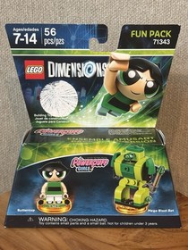 Lego Dimensions Fun Pack Lot of 2 Lego Movie Unikitty PowerPuff Girls Buttercup