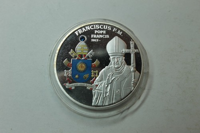 #ad Pope Franciscus P.M. Pope Francis 2013 Papal Coat of Arms $17.00