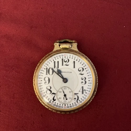 Vintage Antique Hamilton Grade 992 E Pocket Watch 14k Gold Filled RAILROAD