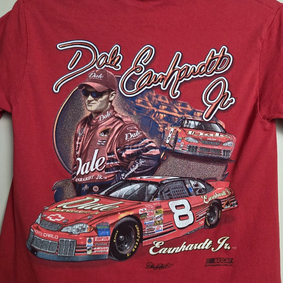 Dale Earnhart Jr. de colección Camiseta roja de carreras Nascar talla pequeña para niños jóvenes Foto 4 de 4