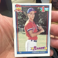 Topps 1991 Topps Chipper Jones Atlanta Braves #333 Rookie Base Set Card