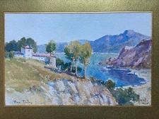 Emile Appay (1876-1935) "Seaside/ Toulon" Vintage Watercolor Signed