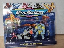 Original Micro Machines Mighty Morphin Power Rangers #1 Titanic Vs King Sphinx