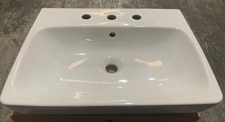 Vitra M-Line 60cm Washbasin 3 tap holes - 5662BX03-0033