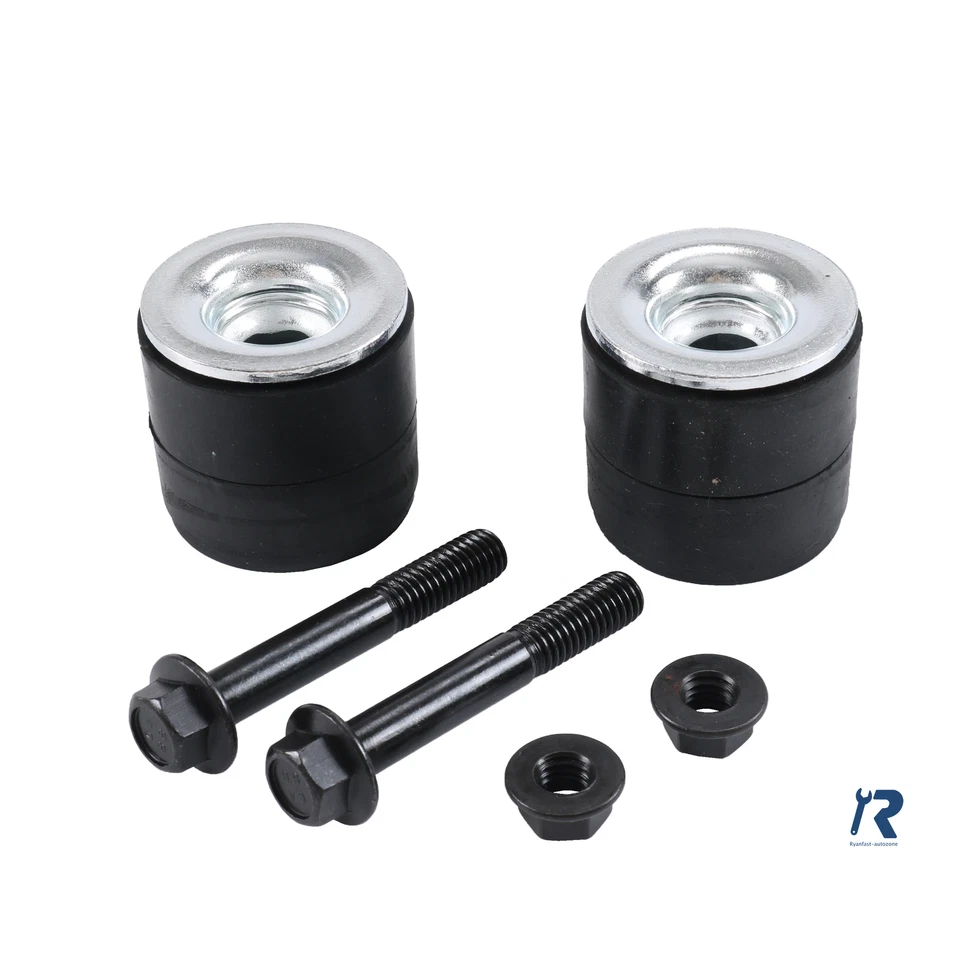 Bujes de montaje de cuerpo de soporte de núcleo de radiador de goma (+pernos) aptos para GM de 1967-1989 Foto 3 de 4