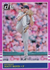 2019 DONRUSS PINK HOLO MATT BOYD DETROIT TIGERS VARIATIONS PARALLELS - P2468