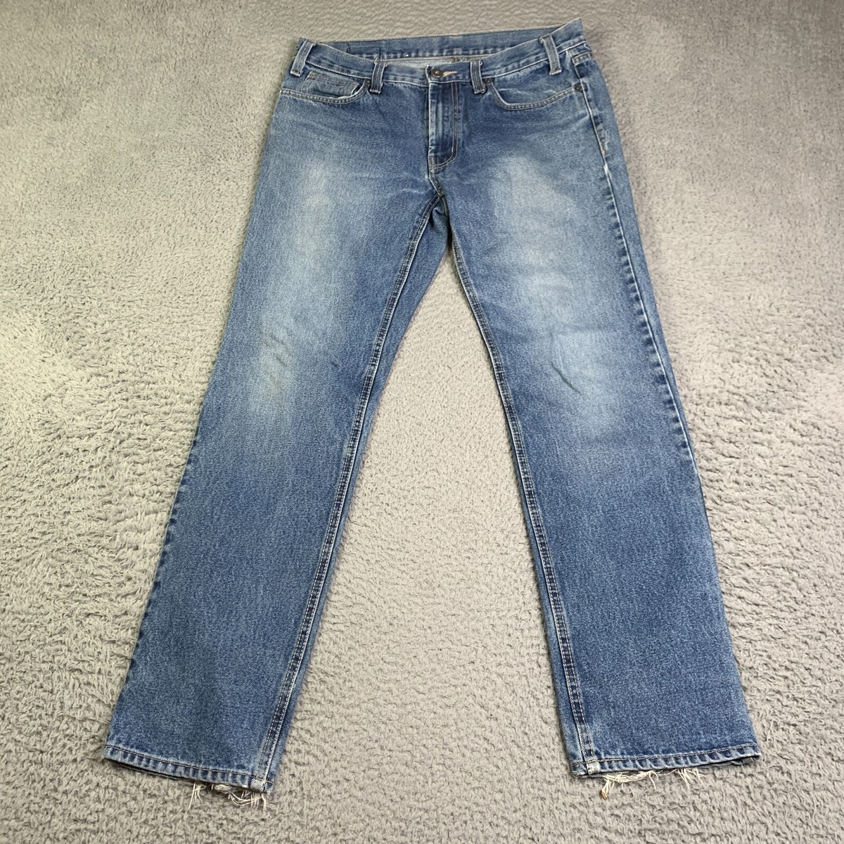 Hurley ストライプデザイン デニム 34インチ　ブルー　ダメージ加工 JAPAN BLUE JEANS ジャパンブルージーンズ CALIF San Diego