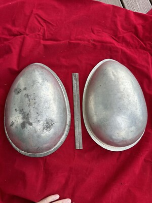 Antique Chocolate Mold Egg 15  Tall Large Rare Size Mars Chocolate Factory (J)