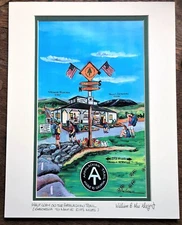 Half-way on the Appalachian Trail Art Print thru hiker AT white blaze wall decor