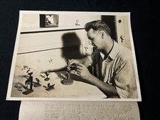 1937 Mr Miller Mechanic a bird carving expert Washington Dc Type 1 Photo