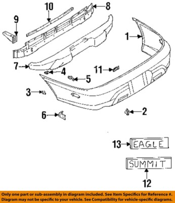 CHRYSLER OEM REAR BUMPER-Reinforcement Bracket MB867781 | eBay 