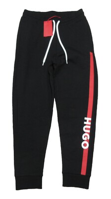 Hugo Boss Red Label Men's Black Dzenan Logo Tape Jogger Pants