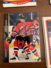 New jersey Devils Tom Chorske Signed 1995 Upper Deck Card