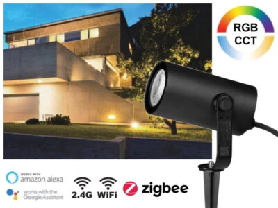 MiBoxer Zigbee LED 12W RGB+CCT Gartenstrahler FUTC11ZR Hue, Echo kompatibel - Bild 1 von 4