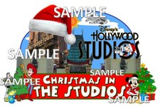 Disney Christmas Hollywood Studios Scrapbook Paper Embellishment Die Cut Piece