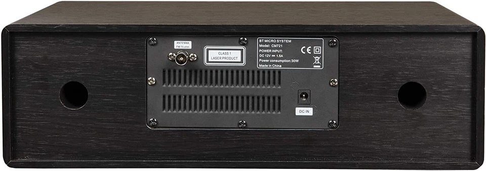 Crosley CR3502A-BK Metro Bluetooth Reloj FM Radio y Reproductor de CD - Negro - [LN]™ Foto 3 de 4