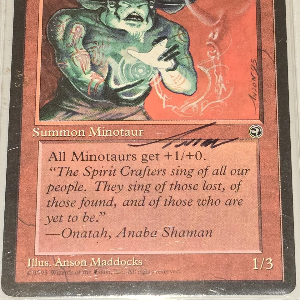 MTG Magic Anaba Spirit Crafter Sign Artist Proof x1 Homelands HML Anson Maddocks - Image 4 of 4