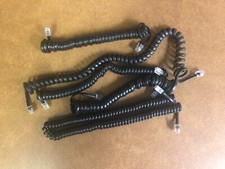  5 Misc. Black Telephone Cords