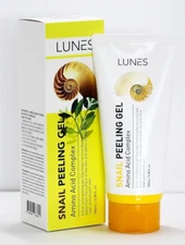 LUNES SNAIL PEELING GEL AMINO ACID COMPLEX HELPS REMOVE DEAD SKIN 6.08 FL OZ 180